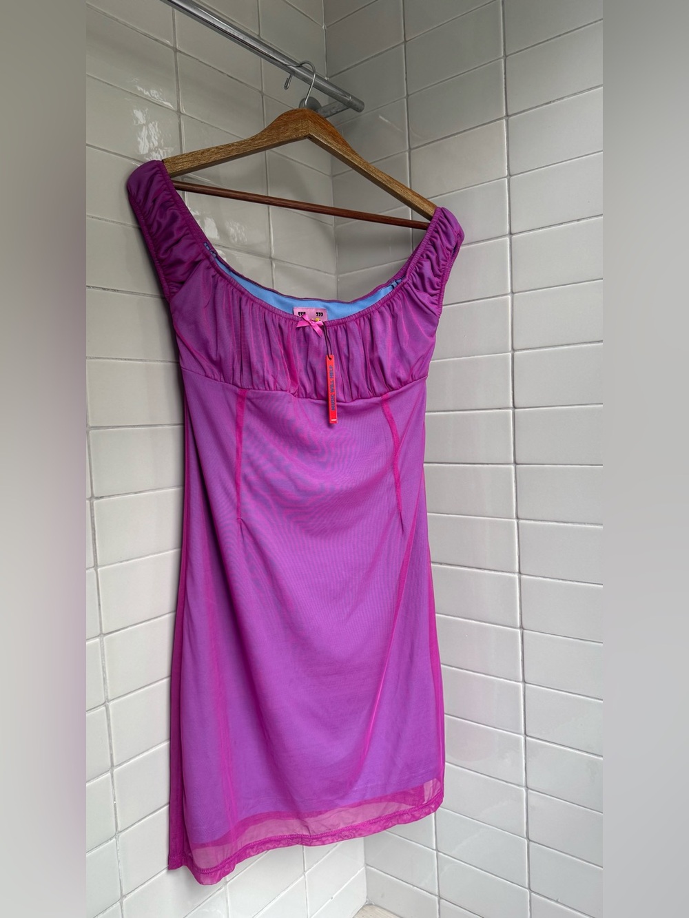 NWT Unif Pink-Purple Minidress Size L